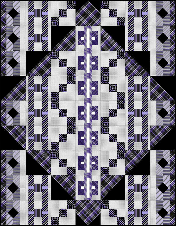 Black Tie Optional Quilt BS2-396e - Downloadable Pattern