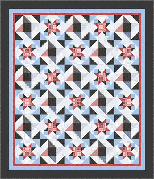 Stars and Plaids Quilt Pattern BS2-405 - Paper Pattern