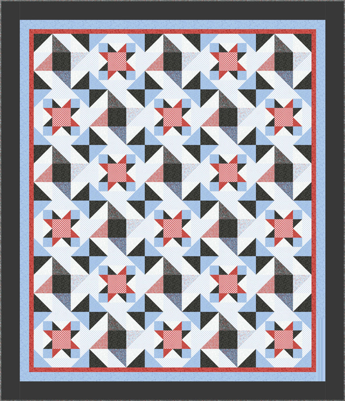 Stars and Plaids Quilt BS2-405e - Downloadable Pattern
