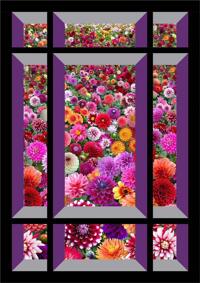 Modern Window Quilt Pattern BS2-421 - Paper Pattern