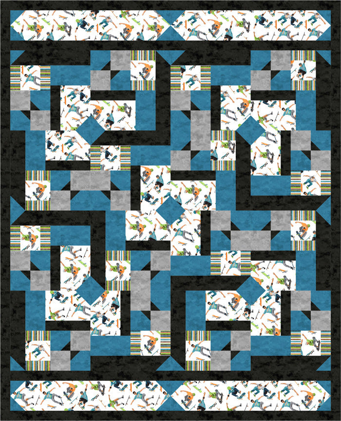 My Favorite Sports Quilt BS2-422e - Downloadable Pattern