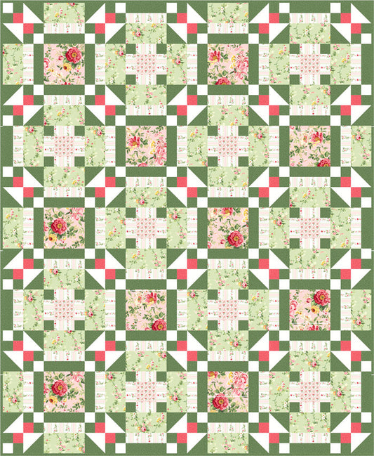 Gardens of Charlotte Quilt BS2-427e - Downloadable Pattern