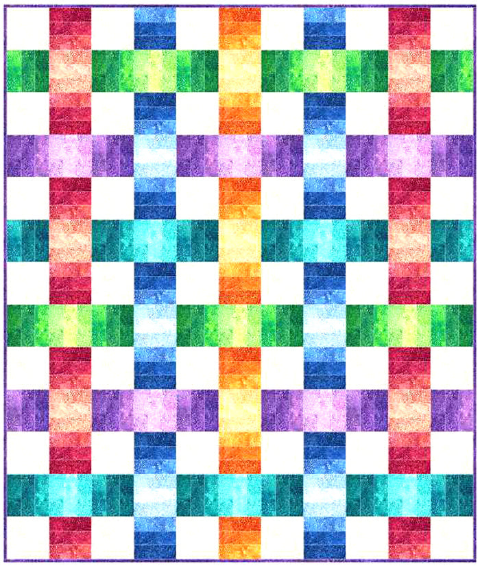 Color Weave Quilt BS2-433e - Downloadable Pattern