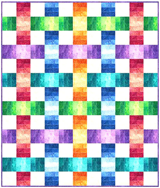 Color Weave Quilt BS2-433e - Downloadable Pattern