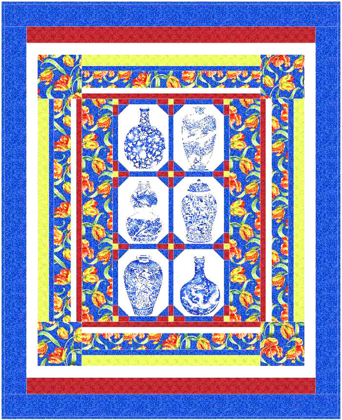 Blue Tapestry Quilt BS2-438e - Downloadable Pattern