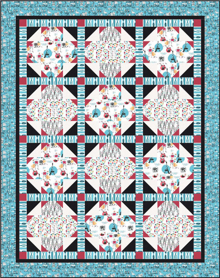 Painting in Paris Quilt Pattern BS2-455 - Paper Pattern