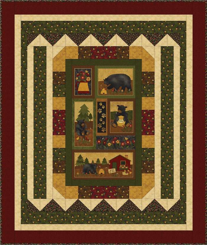 Bear Picnic Quilt Pattern BS2-458 - Paper Pattern