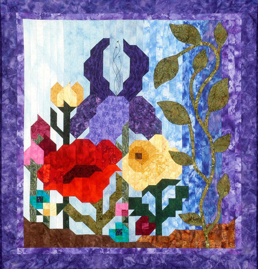 Flower Garden Quilt Pattern CC-494 - Paper Pattern