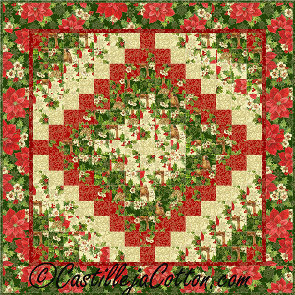 Christmas Eight Trip Quilt Pattern CJC-214727 - Paper Pattern