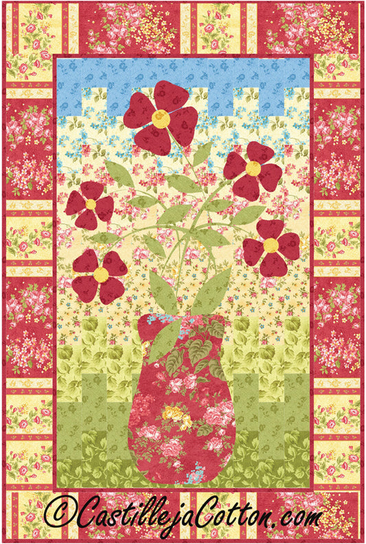 Bargello Flowers Quilt Pattern CJC-37629 - Paper Pattern