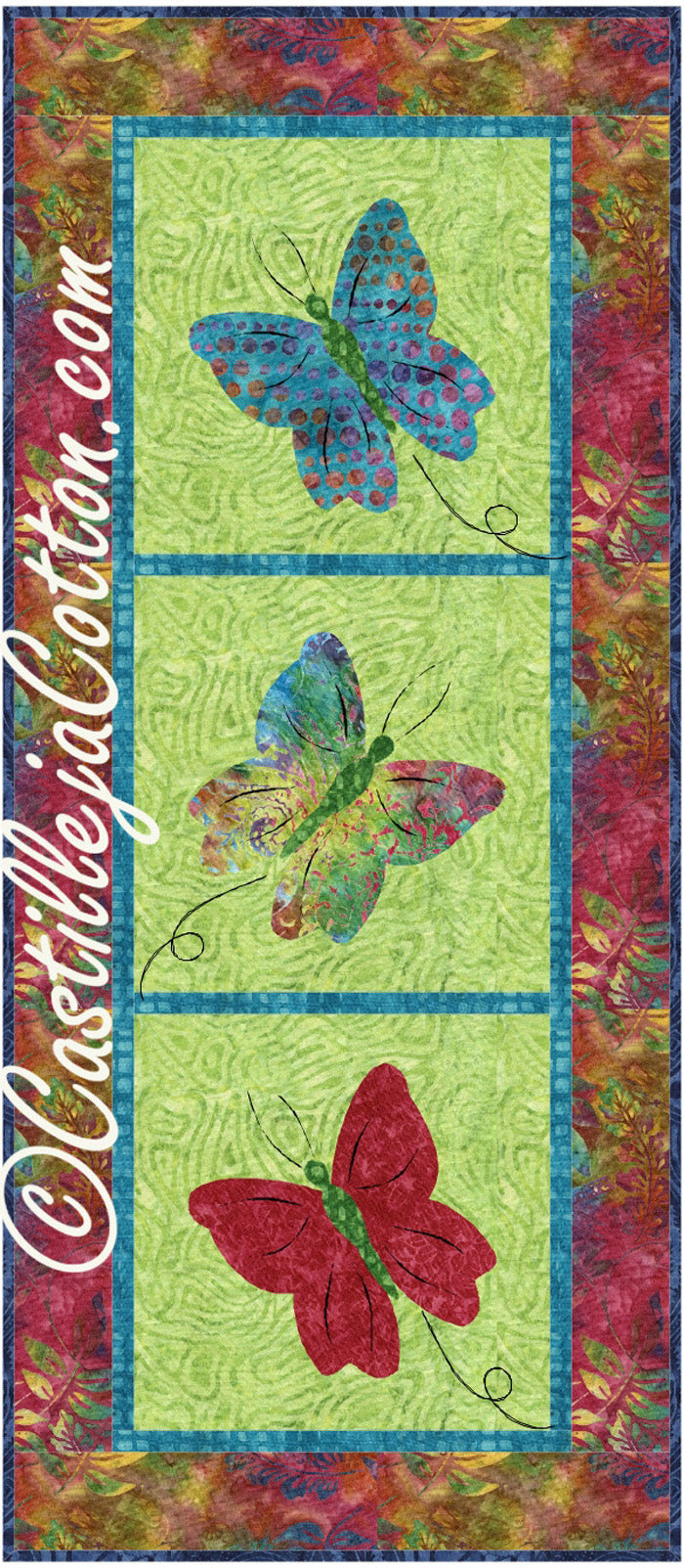 Batik Butterflies Quilt Pattern CJC-3840 - Paper Pattern