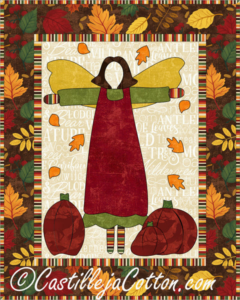 Autumn Garden Angel Quilt  CJC-384312e - Downloadable Pattern