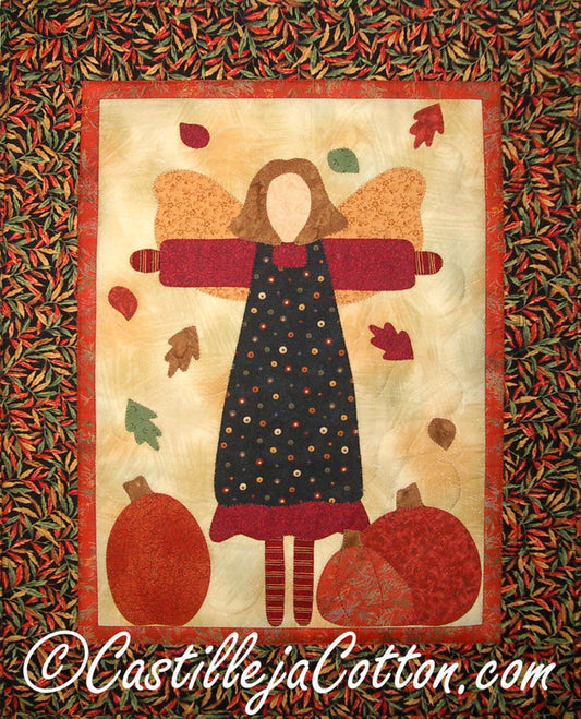 Autumn Garden Angel Quilt Pattern CJC-3843 - Paper Pattern