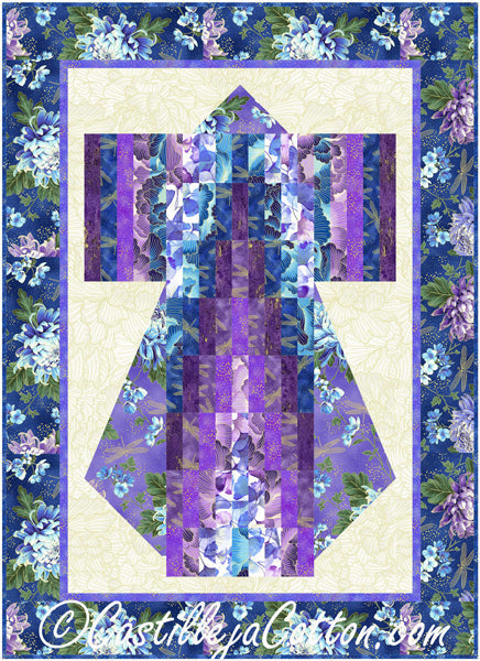 Bargello Kimono Wall Hanging Pattern CJC-397043 - Paper Pattern