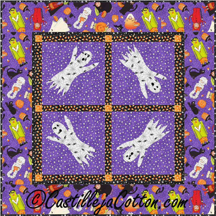 Ghostly Harvest Moon Quilt CJC-4050e  - Downloadable Pattern