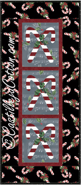 Candy Cane Panel Quilt Pattern CJC-406324 - Paper Pattern