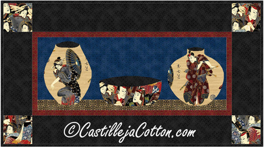 Asian Vases Quilt Pattern CJC-4264 - Paper Pattern