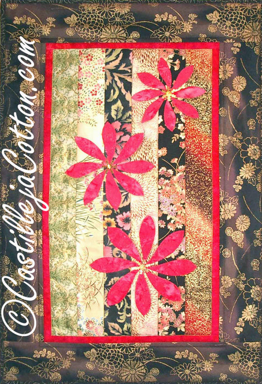 Asian Blooms Quilt Pattern CJC-4297 - Paper Pattern