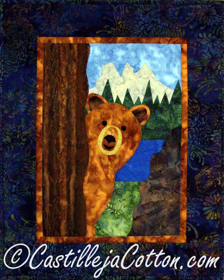 Bear Hi Ya! Wall Hanging Pattern CJC-4338 - Paper Pattern