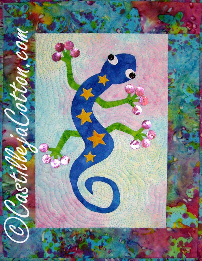 Funny Gecko Quilt CJC-4419e - Downloadable Pattern