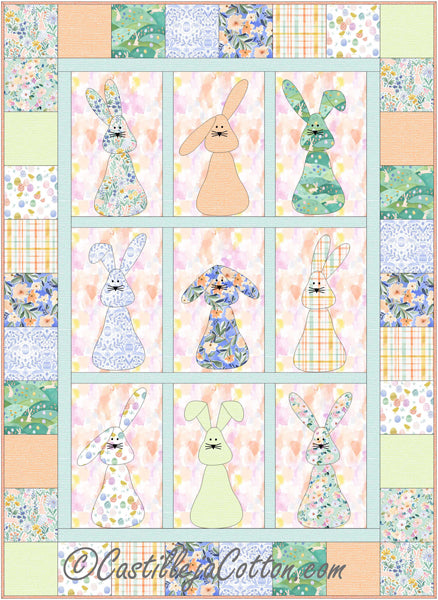 Bunnies Galore Quilt CJC-44615e - Downloadable Pattern