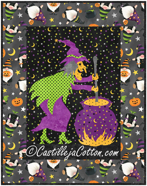 Crystal Witch Wall Hanging CJC-452515e - Downloadable Pattern