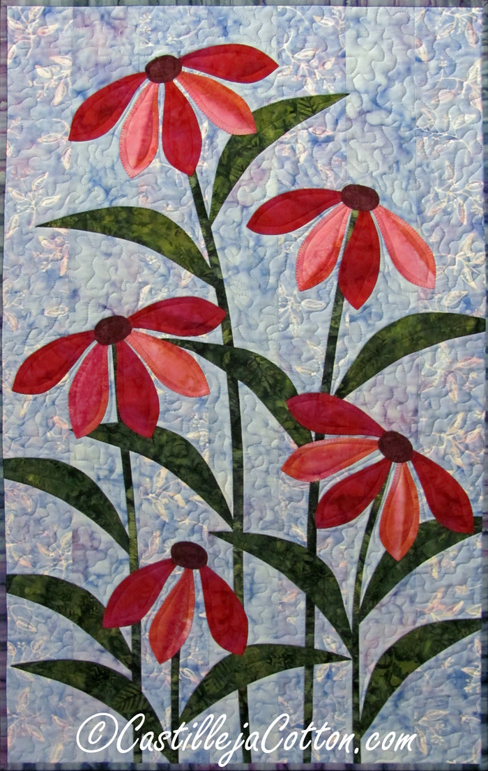 Ribbon Blossoms Quilt Pattern CJC-4547 - Paper Pattern