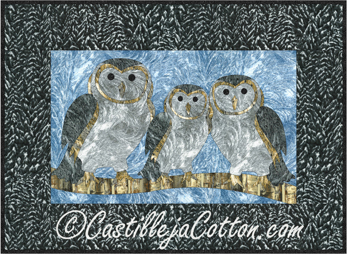 Barn Owl Family Quilt Pattern CJC-4548 - Paper Pattern
