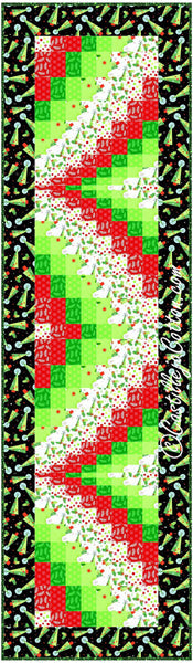Bargello Ribbons Table Runner Pattern CJC-459127 - Paper Pattern