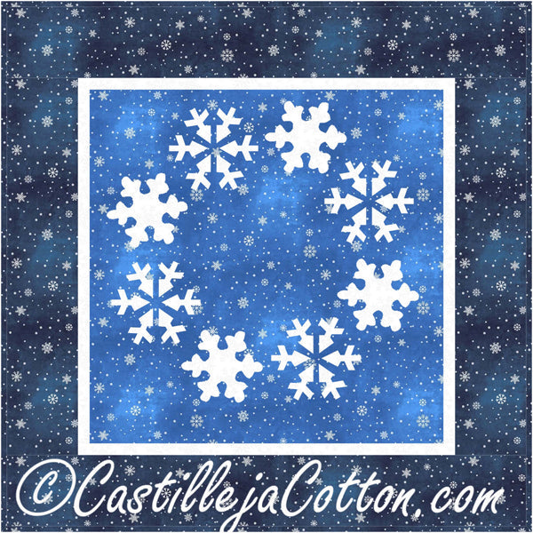Circle of Snowflakes Quilt CJC-46175e - Downloadable Pattern