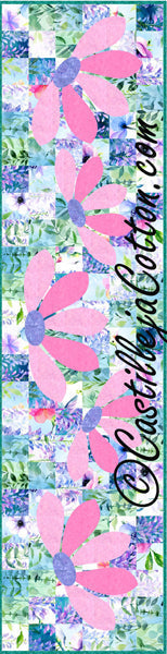 Blooming Table Runner Pattern CJC-46257 - Paper Pattern