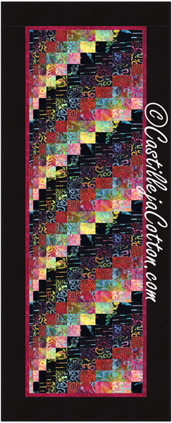 Rainbow Bargello Table Runner Pattern CJC-462810 - Paper Pattern