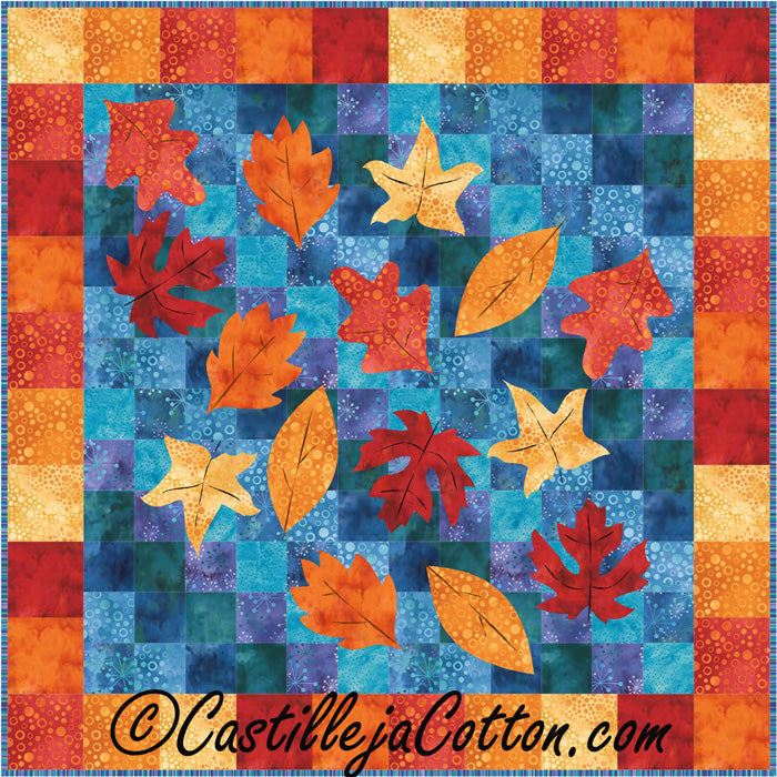 Leaves on a Pond Quilt CJC-46332e - Downloadable Pattern