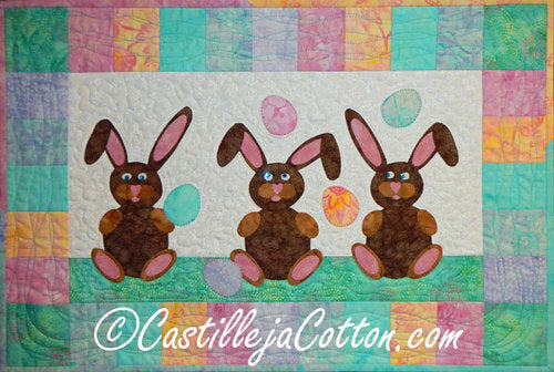 Bunnies Juggling Eggs Quilt Pattern CJC-4663 - Paper Pattern