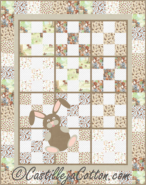 9-Patch Bunny Quilt Pattern CJC-46735 - Paper Pattern