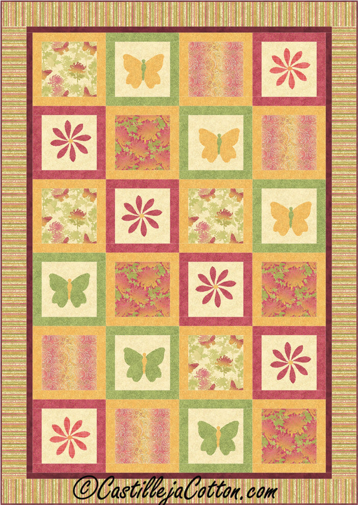 Enchanted Summer Quilt CJC-4683e - Downloadable Pattern