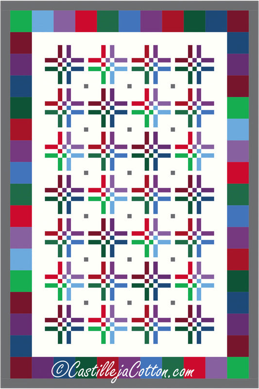 9 Patch Bars Quilt Pattern CJC-4746 - Paper Pattern