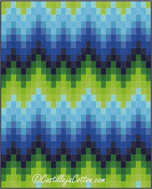 Bargello Waves Quilt Pattern CJC-4772 - Paper Pattern