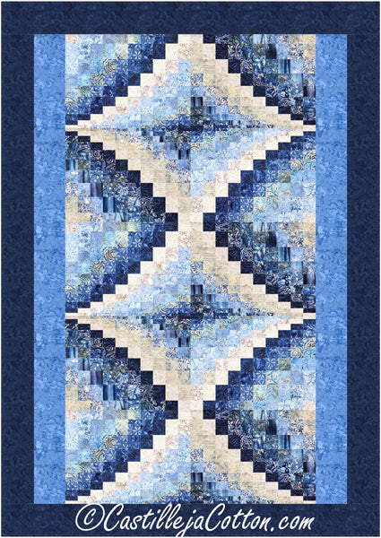 Double Diamond Twin Quilt CJC-48418e - Downloadable Pattern