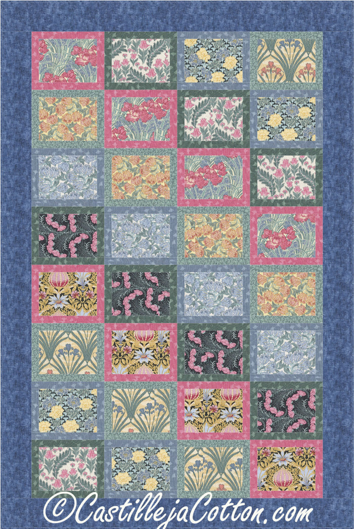 Flower Boxes Quilt CJC-48541e - Downloadable Pattern