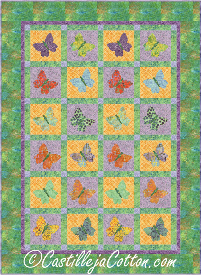 Butterfly Garden Quilt Pattern CJC-48551 - Paper Pattern