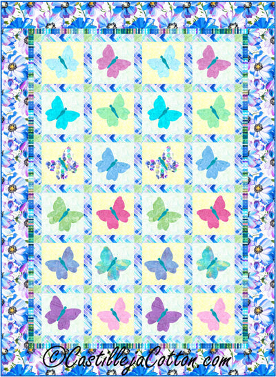 Butterfly Garden Quilt CJC-48553e - Downloadable Pattern