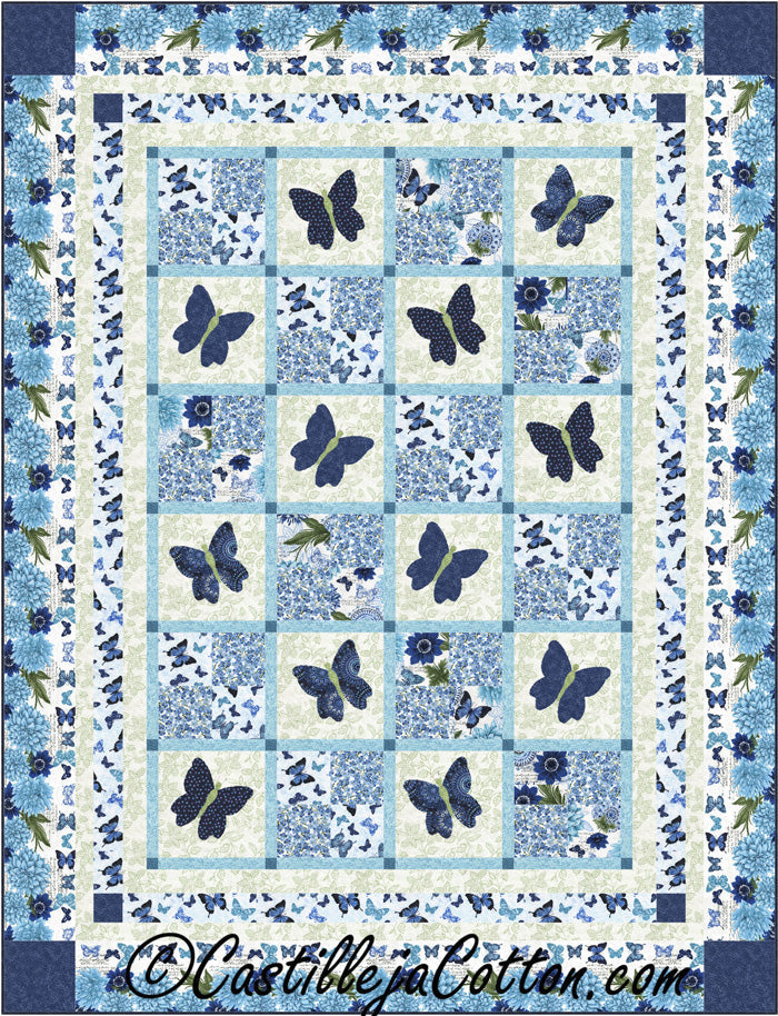 Butterfly Blossoms Quilt Pattern CJC-48601 - Paper Pattern