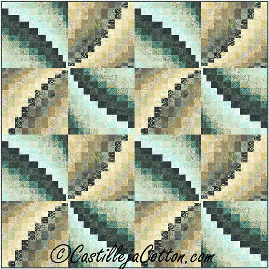 Bargello Pinwheel Quilt Pattern CJC-48673 - Paper Pattern