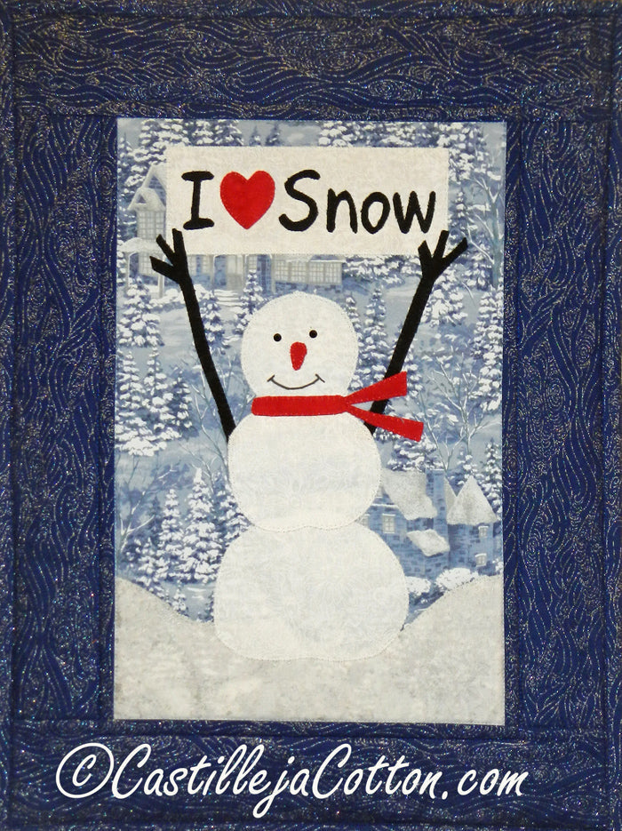 I Love Snow Quilt CJC-48932e  - Downloadable Pattern