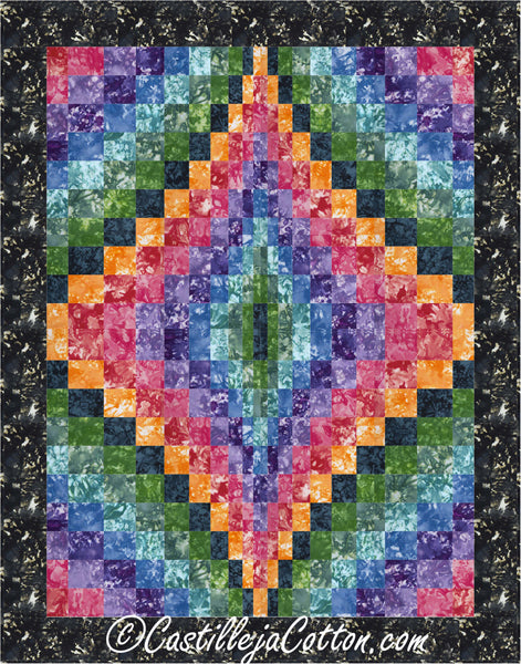 Bargello Jewel Quilt Pattern CJC-49256 - Paper Pattern