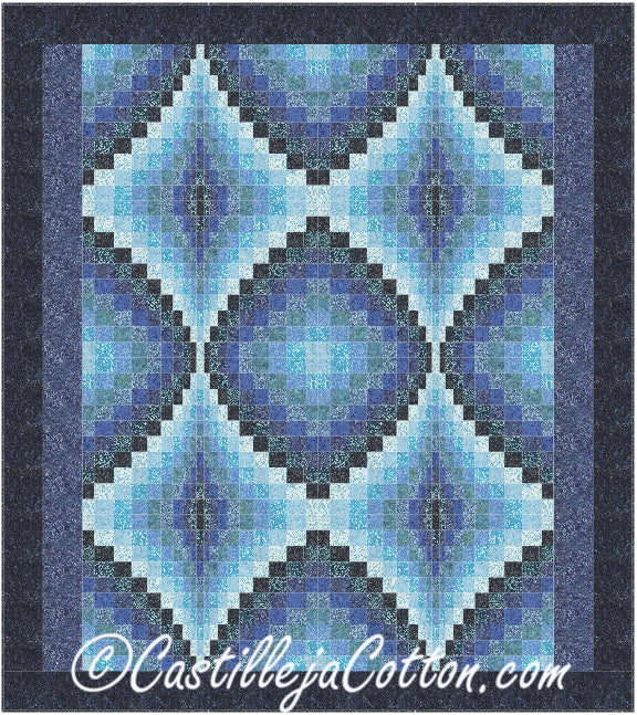 Four Diamonds Quilt CJC-49263e - Downloadable Pattern