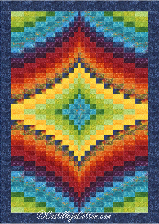 Twin Diamond Quilt CJC-49501e - Downloadable Pattern