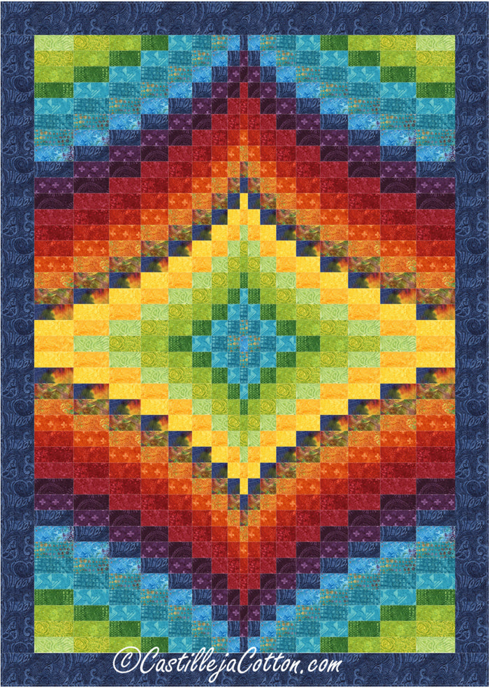Twin Diamond Quilt Pattern CJC-49501 - Paper Pattern