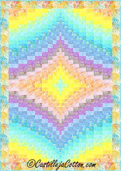 Twin Diamonds Quilt Pattern CJC-49503 - Paper Pattern